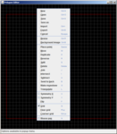 The popup menu containing all available actions. 
