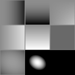 Base functions adding up to rotated ellipse.